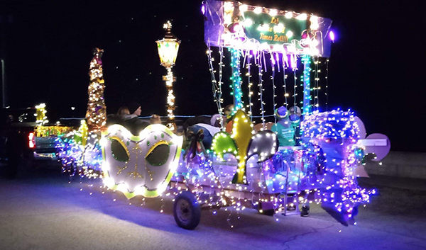 Kevin Littrell Construction Merry Mardi Gras Boat
