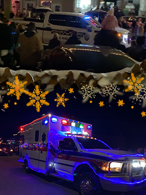 Glasgow Police and Howard County Ambulance in Boat Parade